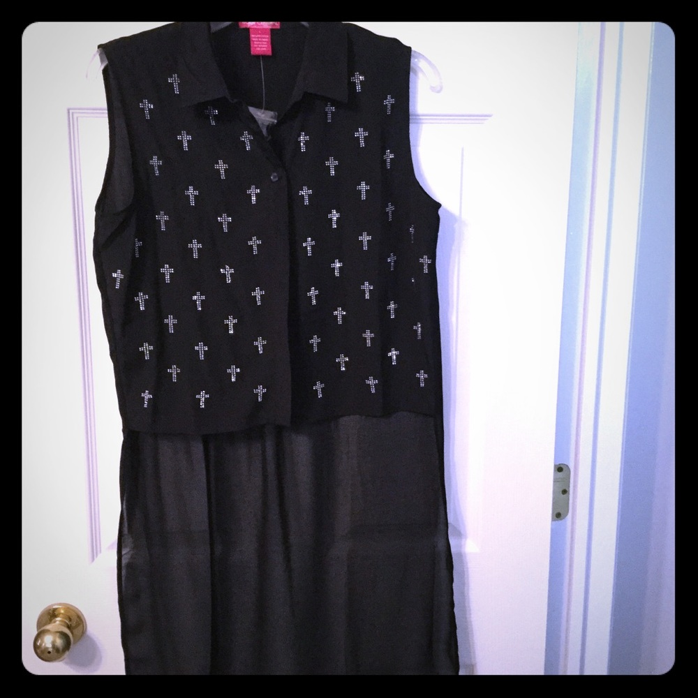 Hi lo sleeveless shirt